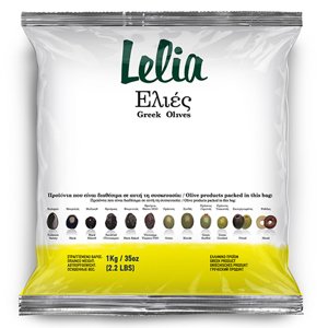 Lelia černé olivy Kalamata bez pecky 1kg