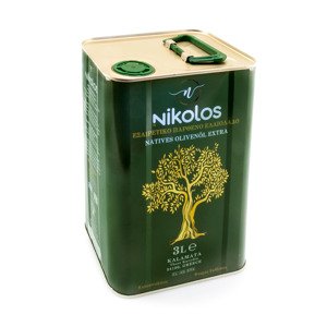 Nikolopoulos Estate Nikolos Kalamata Extra panenský olivový olej 0,4 - 0,6% 3l - plech