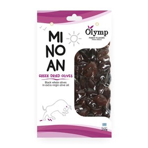 Olymp černé sušené olivy THROUMPES s peckou 250g