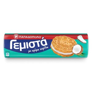 Papadopoulou sušenky GEMISTA plněné kokosovým krémem 200g