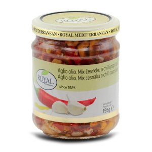 Royal "Aglio Olio" Mix chilli papriček a česneku v oleji 195g