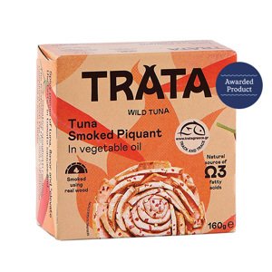 Trata tuňák uzený v rostlinném oleji 160g - pikantní