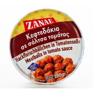 Zanae Masové kuličky v tomatě Kefkedakia 280g