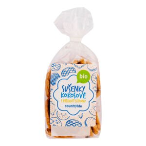 Sušenky kokosové s příchutí citronu 175 g BIO   COUNTRY LIFE