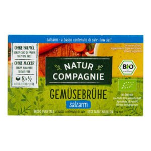 VÝPRODEJ!!!Bujon zeleninový kostky s nízkým obsahem soli 68 g BIO   NATUR COMPAGNIE