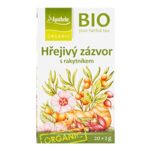 Čaj hřejivý zázvor s rakytníkem 40 g BIO  MEDIATE