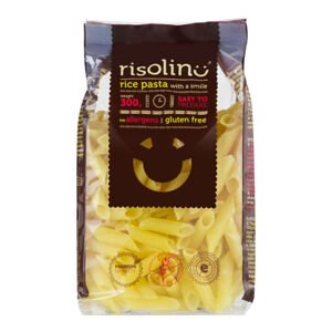 Těstoviny penne rýžové bezlepkové 300 g   RISOLINO