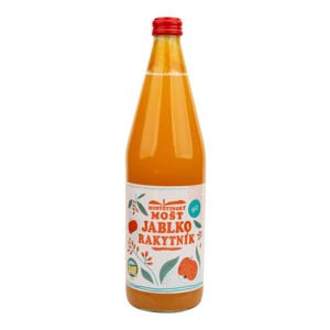 Mošt jablečný s rakytníkem 750 ml BIO   MOŠTÁRNA HOSTĚTÍN