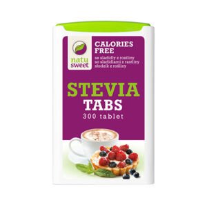 Sladidlo ze stévie 300 tablet v dávkovači 18 g   NATUSWEET
