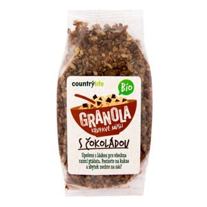 Granola - Křupavé müsli s čokoládou 350 g BIO   COUNTRY LIFE