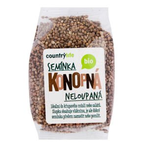 Konopná semínka neloupaná 250 g BIO  COUNTRY LIFE