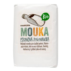 Mouka pšeničná polohrubá 1 kg BIO   COUNTRY LIFE