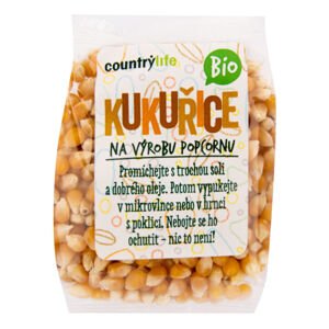 Kukuřice na výrobu popcornu 200 g BIO   COUNTRY LIFE