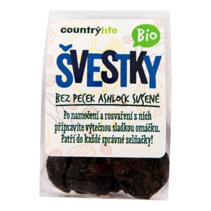 Švestky sušené bez pecek Ashlock 100 g BIO   COUNTRY LIFE