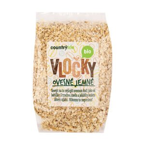 Vločky ovesné jemné 500 g BIO   COUNTRY LIFE