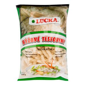 Těstoviny vřetena rýžové bezlepkové 300 g   LUCKA