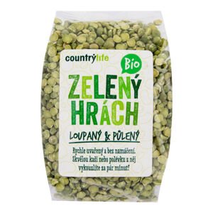Hrách zelený půlený 500 g BIO   COUNTRY LIFE