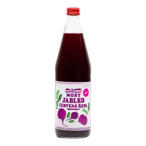 Mošt jablečný s červenou řepou 750 ml BIO   MOŠTÁRNA HOSTĚTÍN