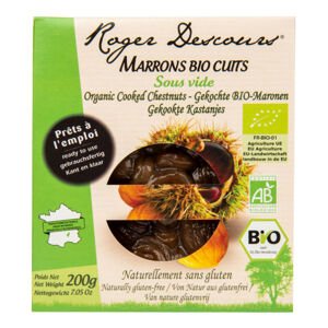 Kaštany loupané vařené, vakuované 200 g BIO   ARDECHE MARRONS