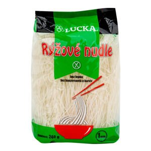 Těstoviny nudle rýžové 1 mm bezlepkové 240 g   LUCKA