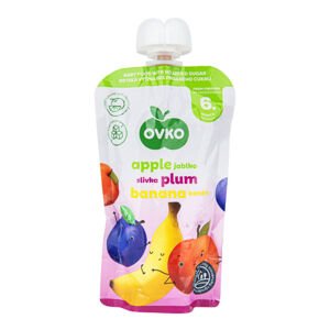 Příkrm jablko, švestka, banán - kapsička 120 g   OVKO