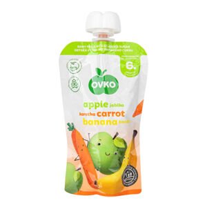 Příkrm jablko, mrkev, banán - kapsička 120 g   OVKO