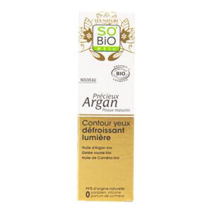Péče o oční okolí rozjasňující a vyhlazující GOLD 15 ml BIO zralá pleť Precieux argan   SO’BiO étic
