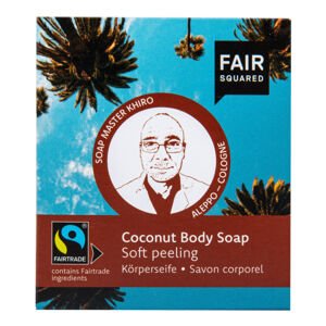 Mýdlo peelingové s kokosem 2x80 g   FAIR SQUARED