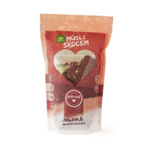 Müsli srdcem malina & belgická čokoláda 250 g   TOPNATUR