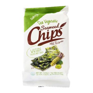 Mořské řasy Snack pražené Nori s příchutí Wasabi 4 g   SAHMYOOKFOODS