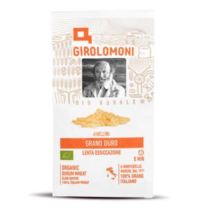 Těstoviny anellini polévkové semolinové  500 g BIO   GIROLOMONI