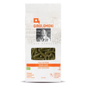 VÝPRODEJ!!!Těstoviny fusilli semolinové se špenátem 500 g BIO   GIROLOMONI