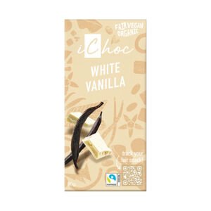 Čokoláda bílá s vanilkou iChoc vegan 80 g BIO   VIVANI