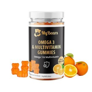MyBears gumoví medvídci Omega 3 a multivitamín pro děti 30ks